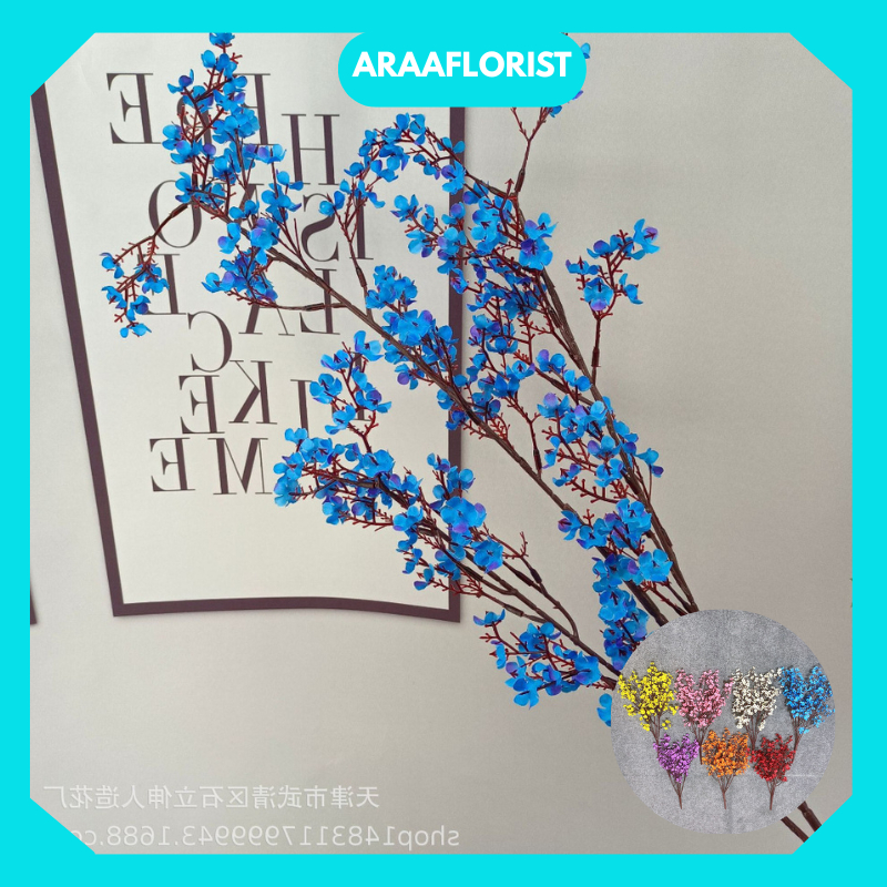 BG68 Bunga Plastik Artificial Blossom Bunga Sakura Mini Untuk Hiasan dan Buket