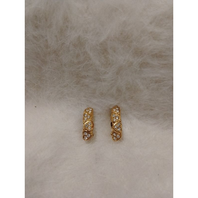 anting jepit Swarovski