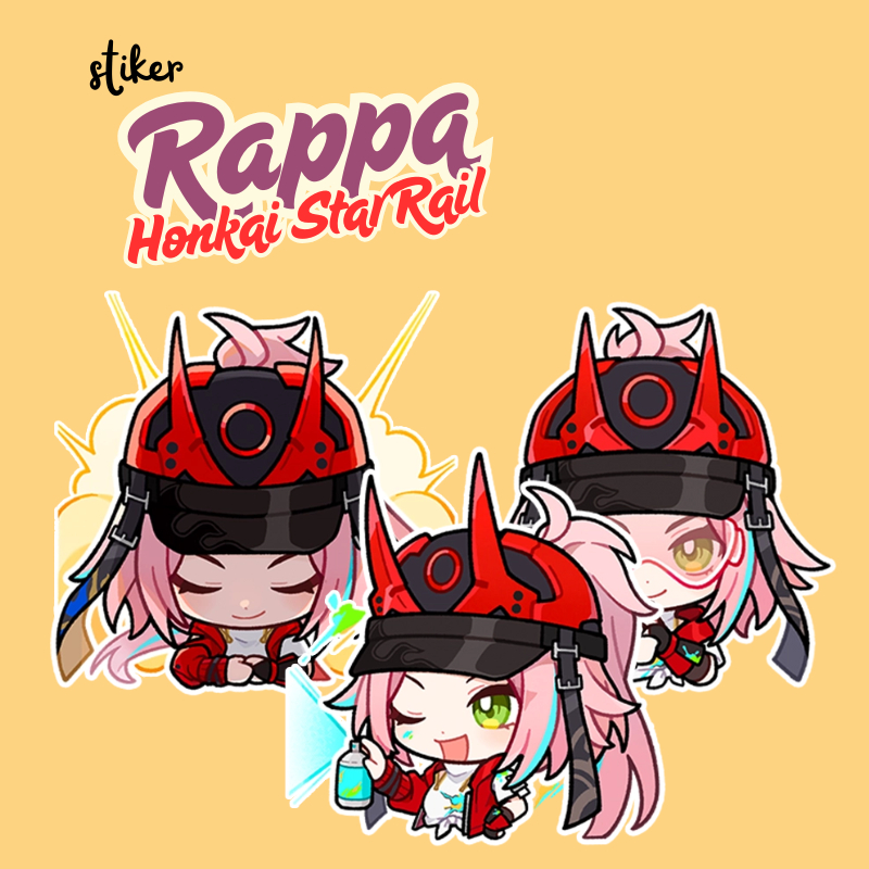 

STIKER RAPPA HSR | STICKER RAPPA HONKAI STAR RAIL 7 CM VINYL GLOSSY ANTI AIR