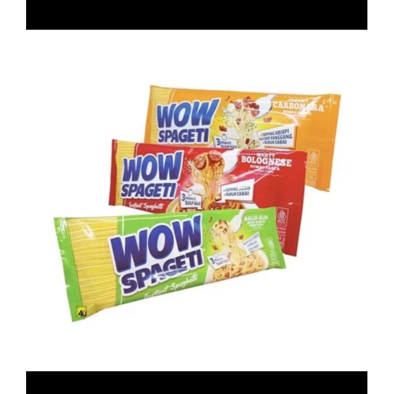 

PROMO!! PAKET ISI 5 WOW Spageti Instan Spaghetti Viral ( Carbonara / Bolognese /aglio olio)