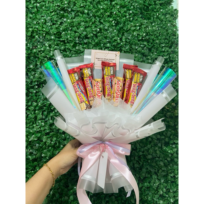

Bouquet Bengbeng/ Buket Coklat/ Buket Silverqueen