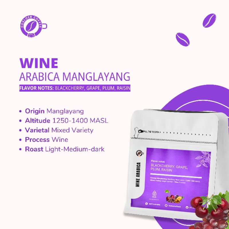 

Kopi Arabika Manglayang - Specialty Wine 100gram