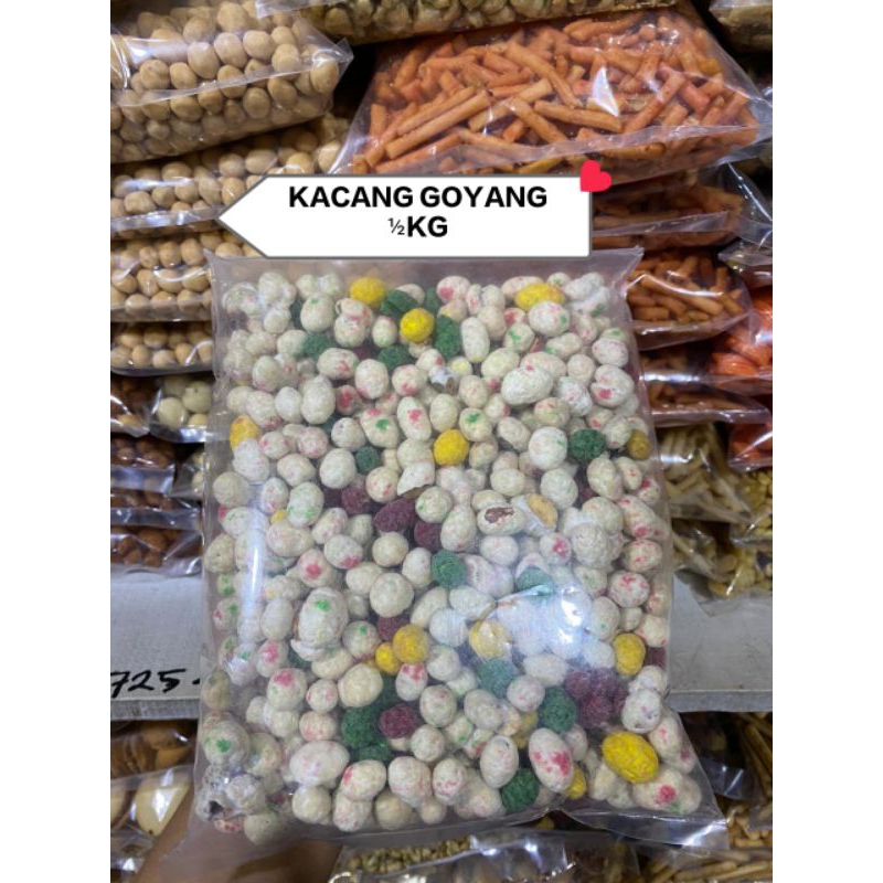 

Snack Kiloan Kacang Goyang Manis kemsan 500gr