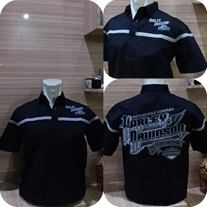 Kemeja Pendek Harley Davidson | Kemeja Harley Davidson | Kemeja HD Pendek