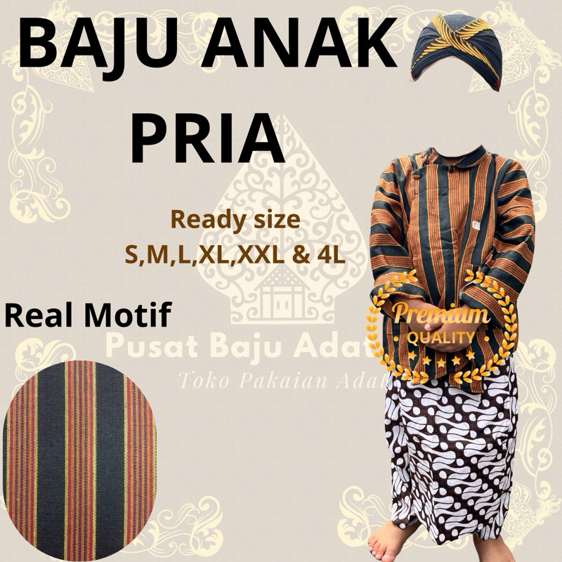 Ready Siap Kirim Baju Lurik Anak Baju Adat Jawa Anak Lurik Anak Baju Anak Lurik