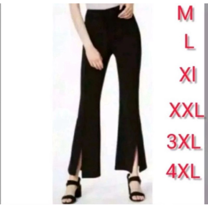 Celana Wanita Cutbray Premium Panjang  Pants Highwaist Belah Bawah Kekinian- Celana Cutbray pants Sc