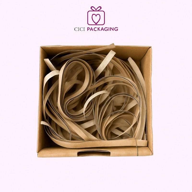 kertas cacah kraft 10 gram / kertas serut hampers / shredded paper / kertas isian kardus kertas poto