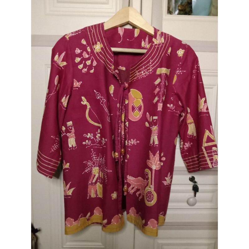 Baju Batik Wanita merah