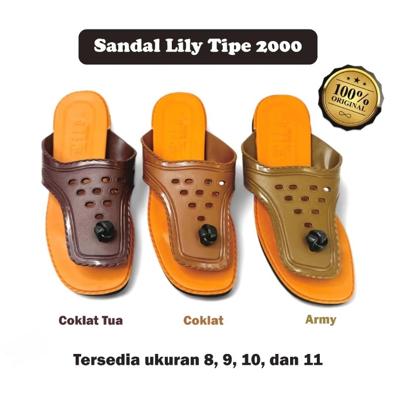 Sandal Lily Jadul | Sandal Lily 2000 pria jepit Lily Original