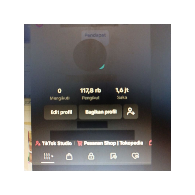 Akun Tiktok 117ribu followers (100K follower) Real human (STOCK TERBATAS)