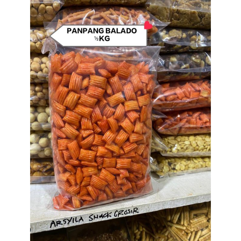 

Snack Kiloan Kurupuk Pampang Pedas Balado Manis/500gr