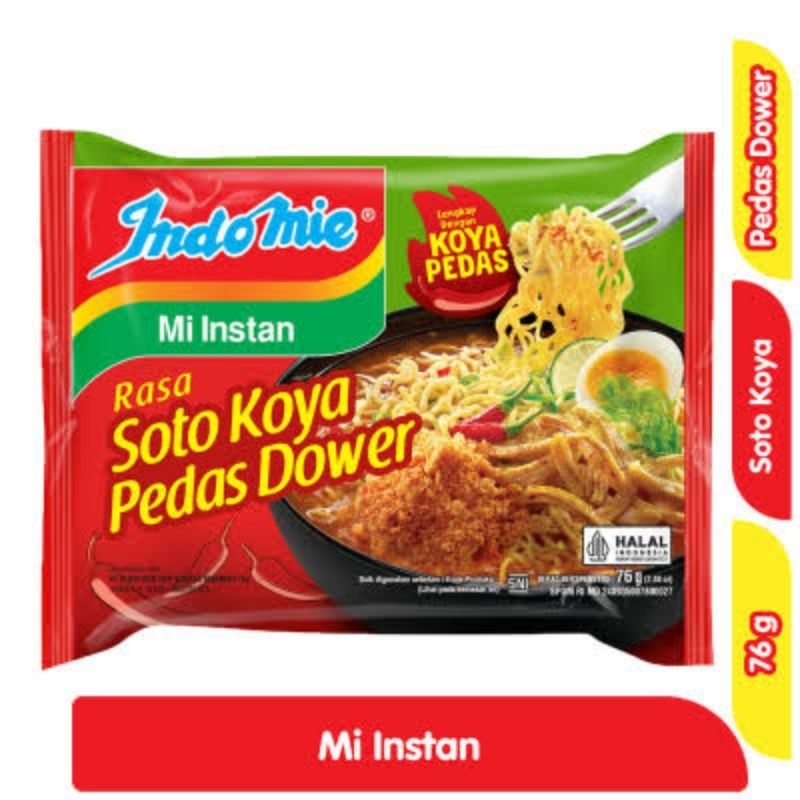 

INDOMIE RASA SOTO KOYA PEDAS DOWER 76GR