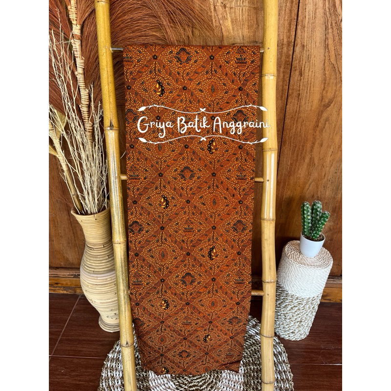 Kain Jarik Prada Lawasan Motif SIDOMUKTI COKLAT