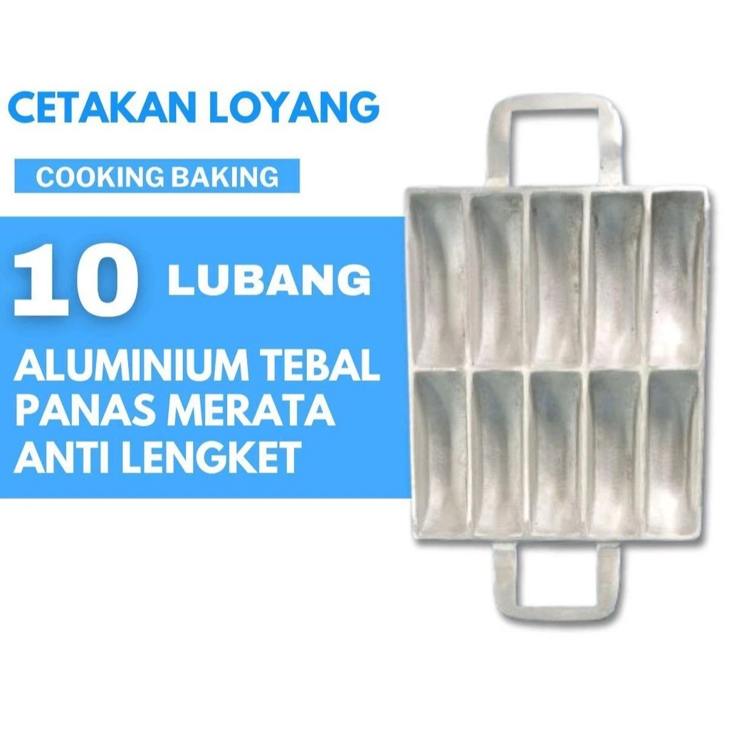 CETAKAN KUE PUKIS ALUMUNIUM COR ISI 10 loyang kue pukis tuangan kue pukis cetakan serbaguna