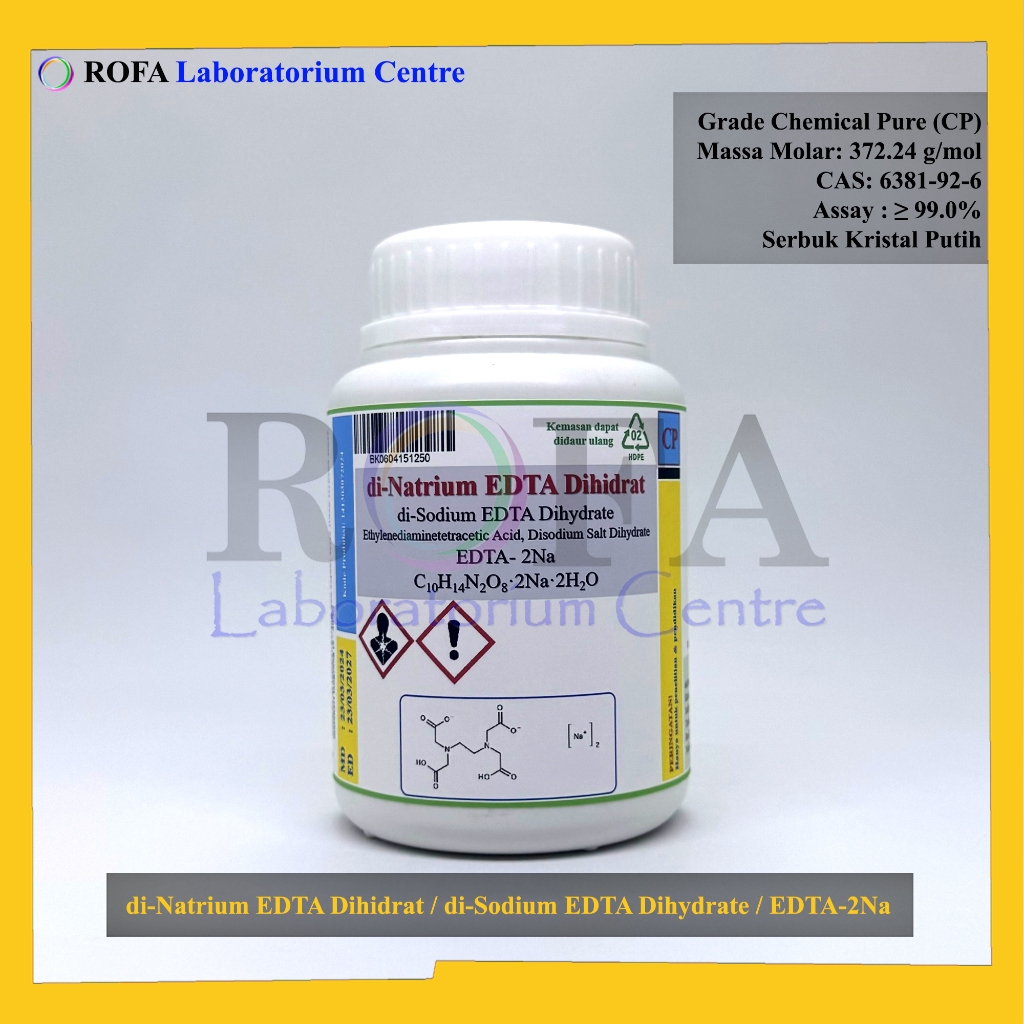 di-Natrium EDTA Dihidrat / di-Sodium EDTA Dihydrate / EDTA / Natrium EDTA / EDTA-2Na CP 250 Gram