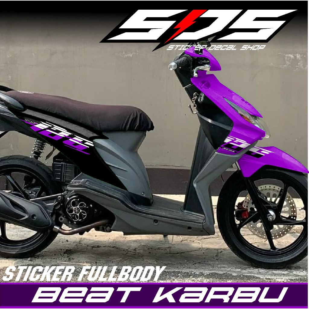 Decal Sticker Polos Full Body Beat Karbu 125 - Stiker Full Body Beat Karbu 2008-2012 Dekal Motif 125