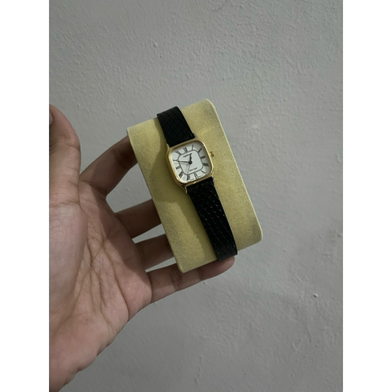 Jam tangan citizen lighthouse strap lizard kulit asli hitam mini | Jam tali kulit kotak mini classic