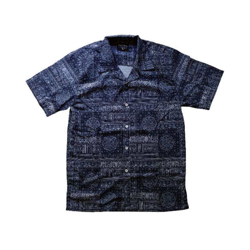 OCTAL Bandana Paisley Open Collar Shirt