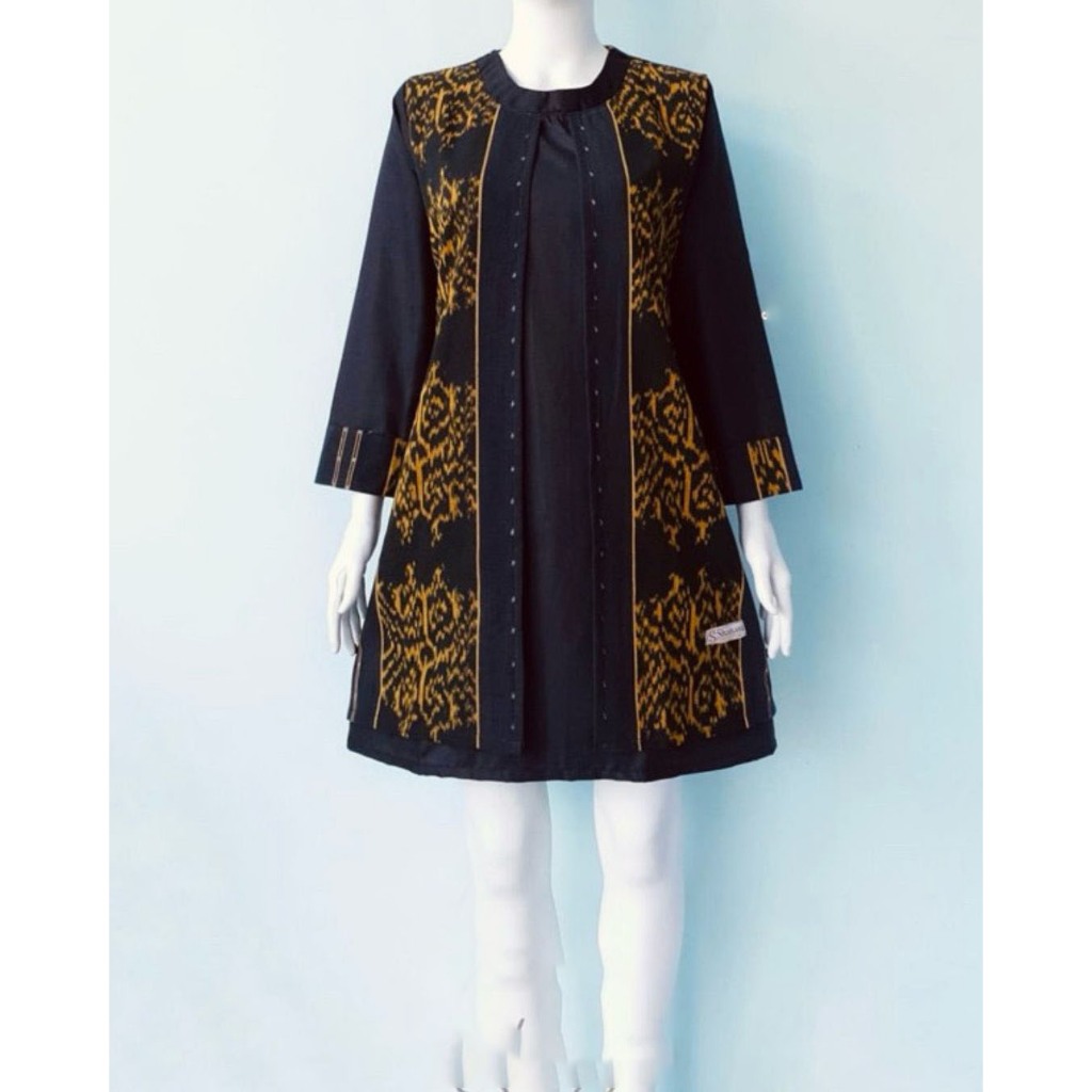 Cuci Gudang Atasan Kerja Wanita Resmi Kondangan Cantik Elegan Tunik Batik Modern