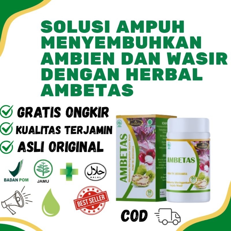 Ambetas wasir mengatasi ambeien ampuh bpom