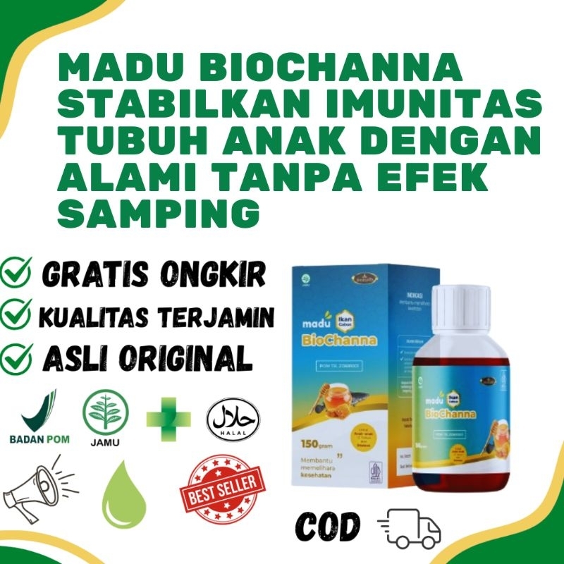 

Biochana madu murni vitamin anak untuk kesehatan dan daya tahan tubuh