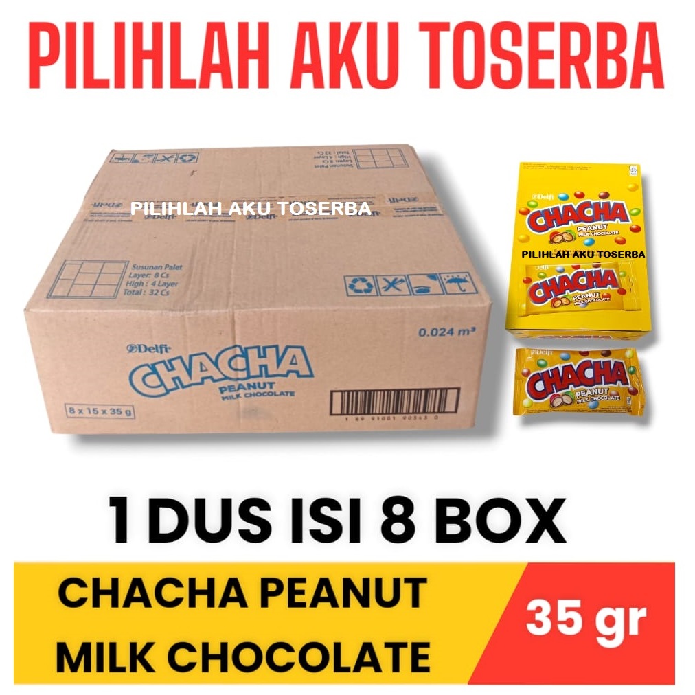 

CHACHA PEANUT Milk Chocolate 35 gram - ( HARGA 1 DUS )