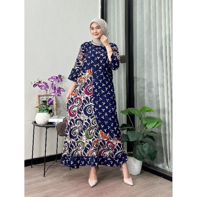 daster Maura daster Maura batik daster standar lengan panjang daster daster kekinian