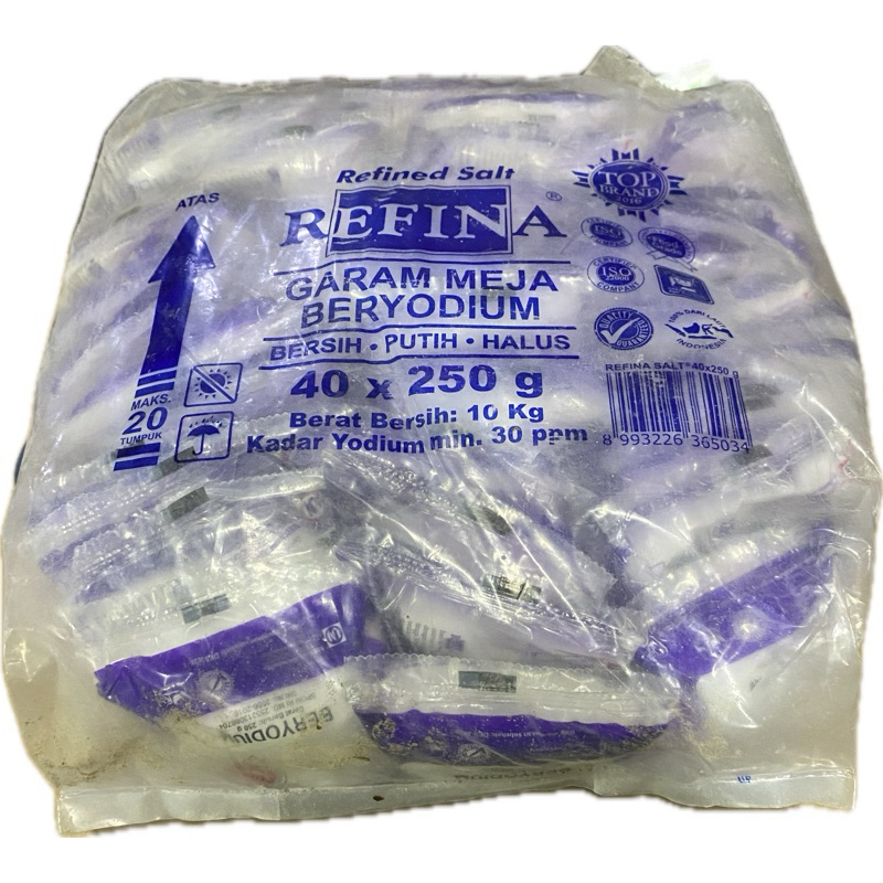 

REFINA Garam Dapur / Meja 250 dan 500 gram 1 Bal