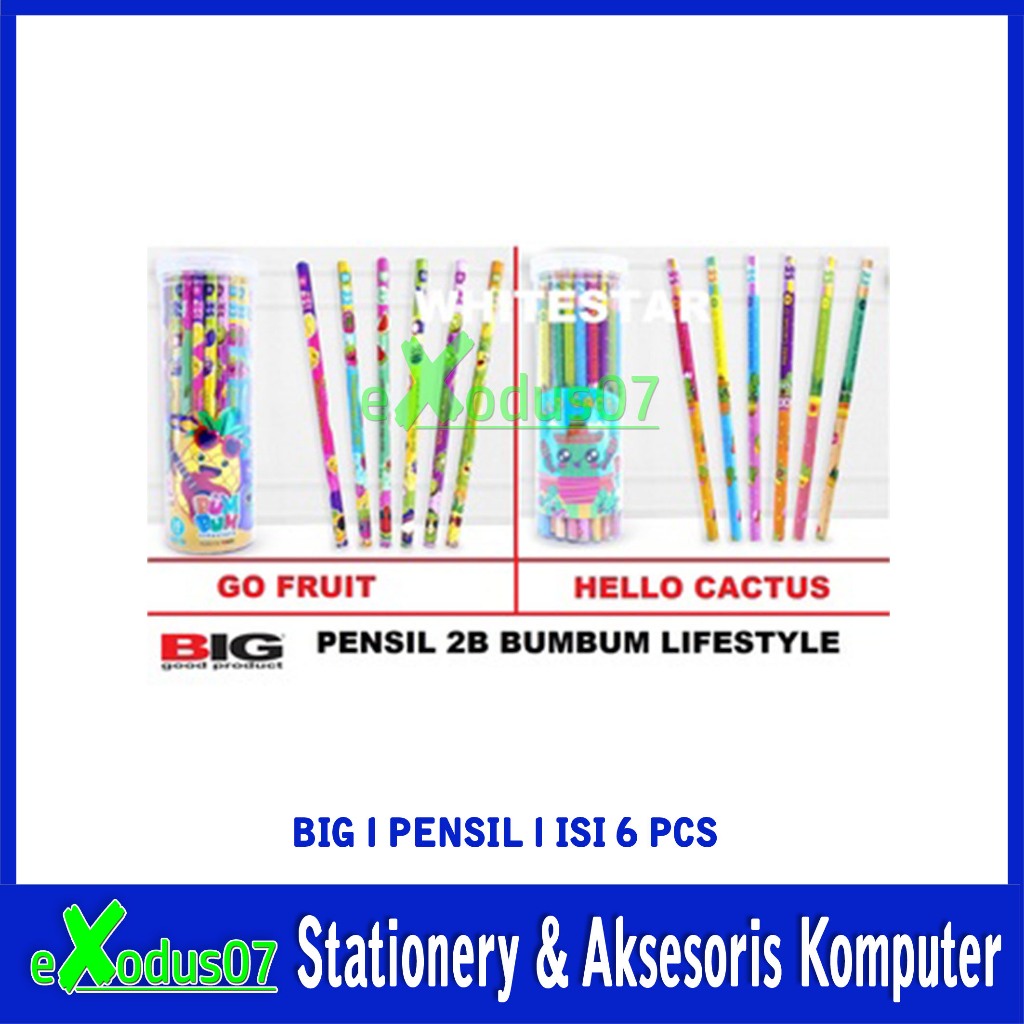 

(6PCS HARGA 799) PENSIL BIG 2B MURMER TEBAL