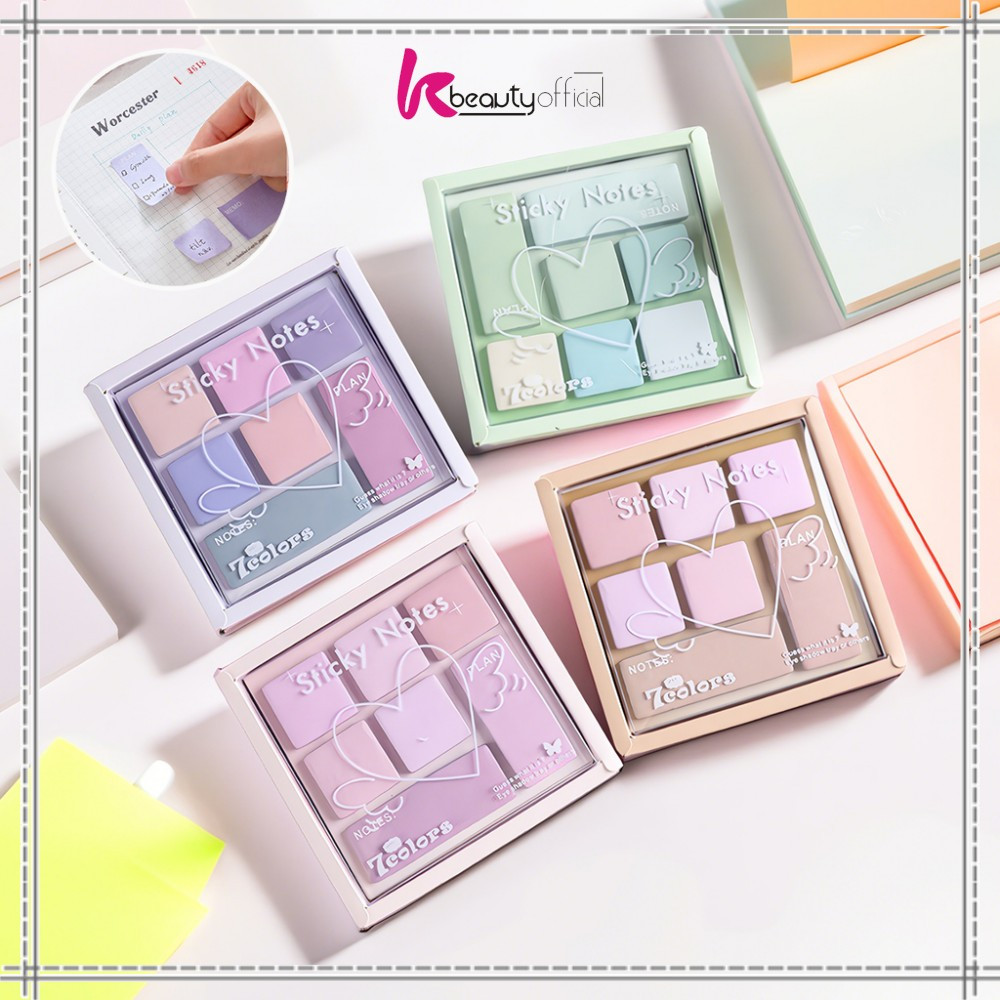 

KB-A117 Sticky Note Bentuk Eyeshadow Mini / Sticky Notes Macaron Pallate Edition / Memo Tempel Mini Catatan Kecil Lucu