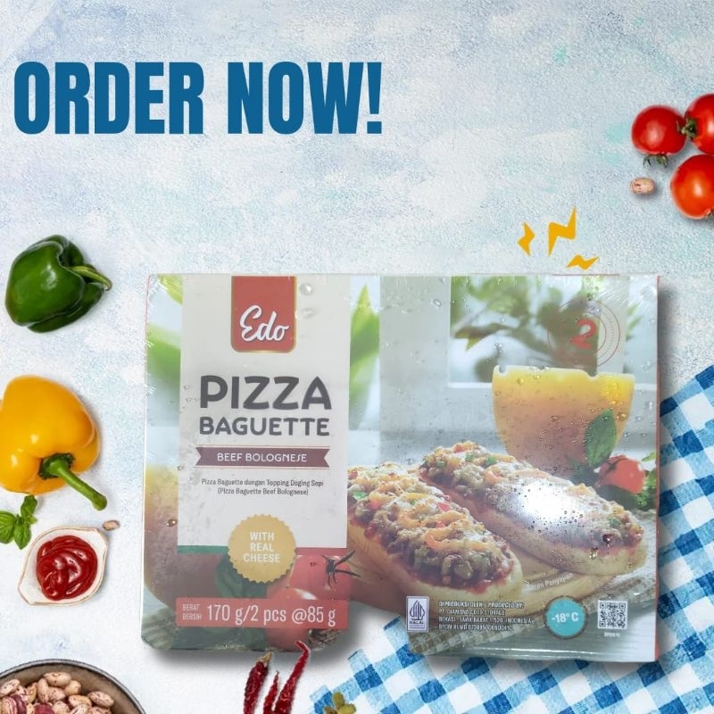 

EDO PIZZA BAGUETTE BEEF BOLOGNESE 170GR