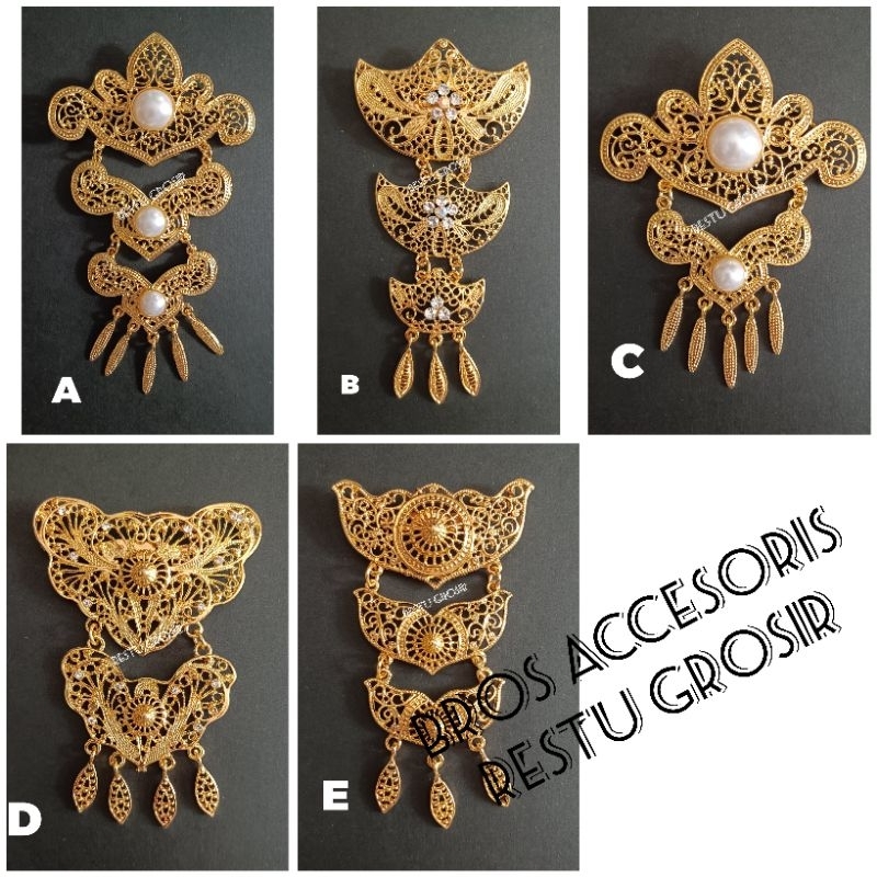bros kebaya kutubaru // bros accesoris kebaya modern