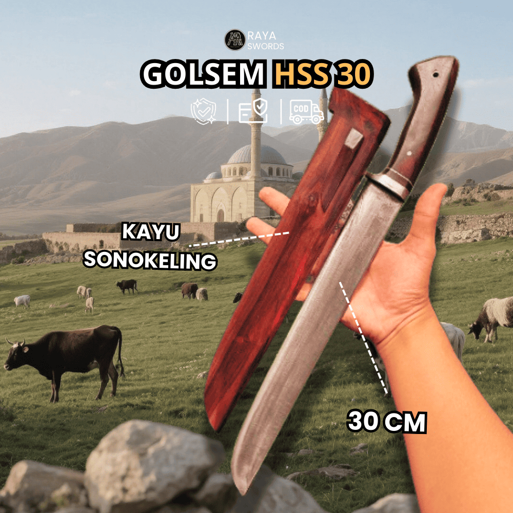 Rayaswords | Golsem HSS Sembelih Siap Pakai untuk Qurban Aqiqah Sapi Kambing Kerbau (Semi-High Quali