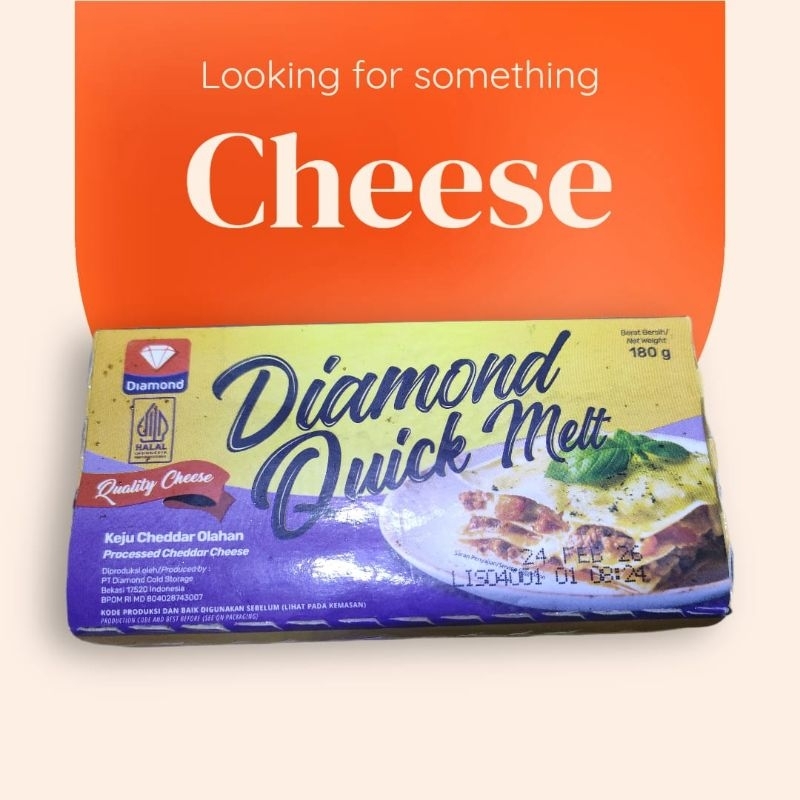

CHEESE DIAMOND QUICK MELT 180GR