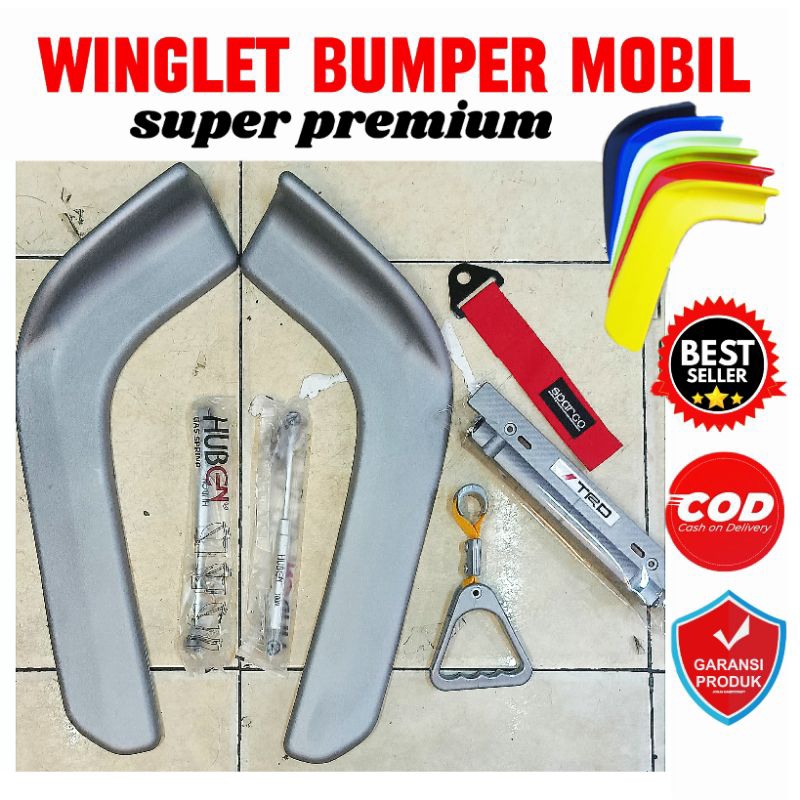 Winglet Bumper Depan Mobil, winglet pick up, winglet truck, winglet bus, winglet mobil Universal