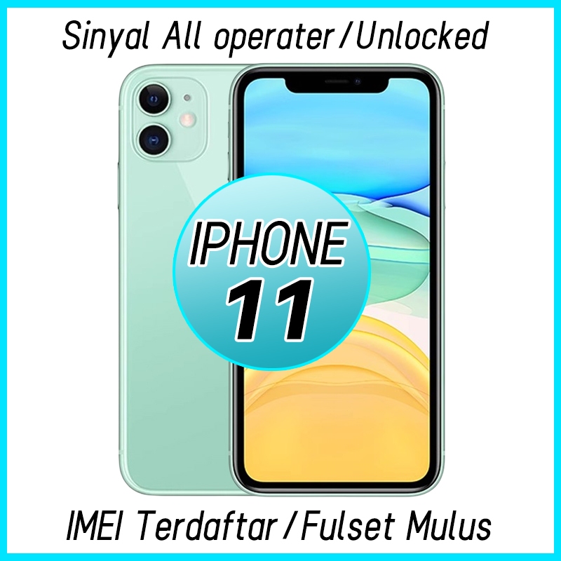 iphone 11 64GB 128GB Second hand phone Fullset Mulus Sinyal All operater No Minus LCD ORI phone11