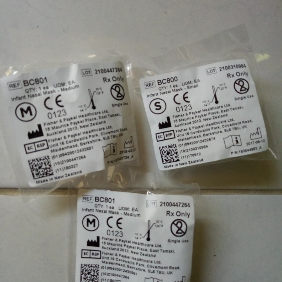 fisher & paykel / neopuff / buble cpap / mask