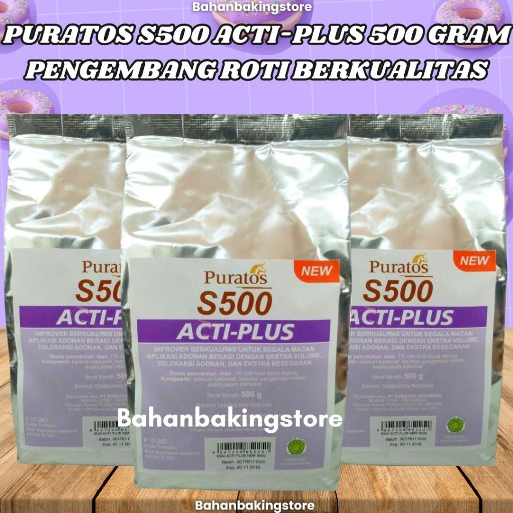 

PURATOS S500 ACTIPLUS 500 GRAM UNTUK PENGEMBANG ROTI BERKUALITAS | BREAD IMPROVER / EMULSIFIER 500GRAM