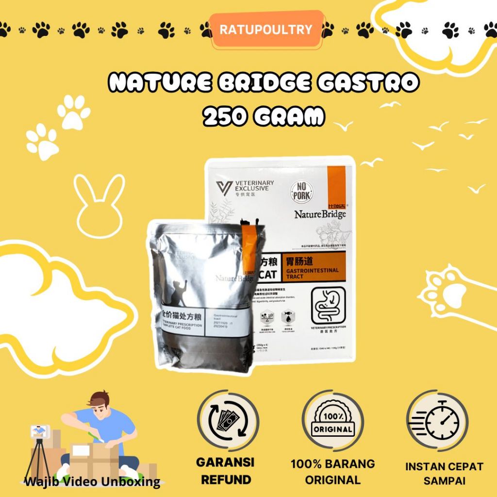 Nature Bridge 250 gr Gastrointestinal Tract Cat Dry Food / Nature Bridge Gastrointestinal