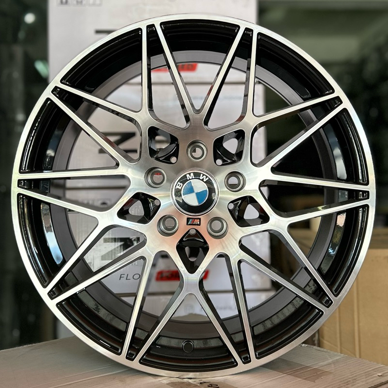 Velg BMW Ring 18 Lebar 8 Pcd 5x120 Et 35 Warna Black Machine Face | Velg Mobil BMW Velg BMW Ring 18