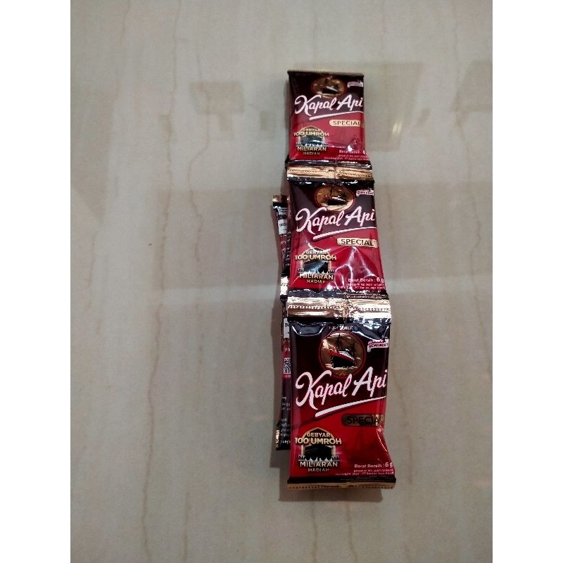

Kopi Kapal Api Special mini 6gr, 1 renceng (isi 10 sachet)