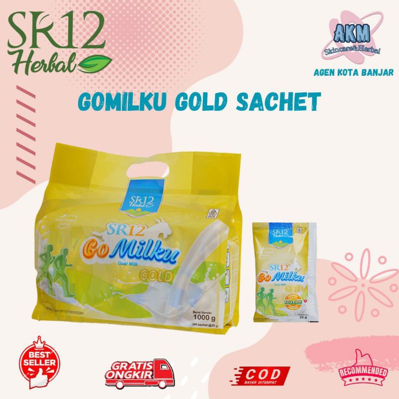 

Gomilku Gold SR12 Kemasan 40 Sachet Susu Kambing Etawa Susu Lansia Menjaga Kesehatan Tulang
