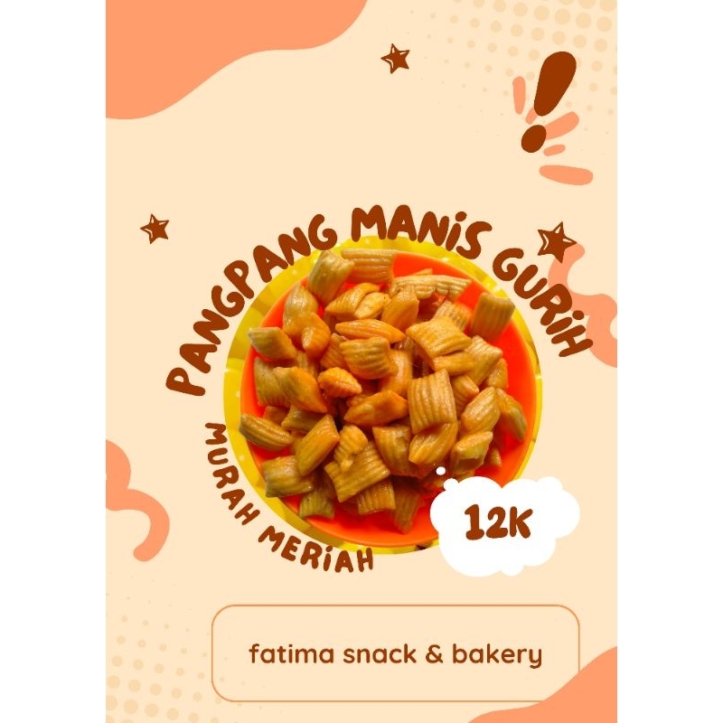 

Makanan Ringan PANGPANG MANIS gurih sehat bergizi 250 gr