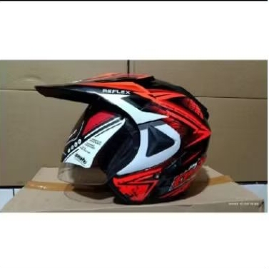 helm semi cross black orange