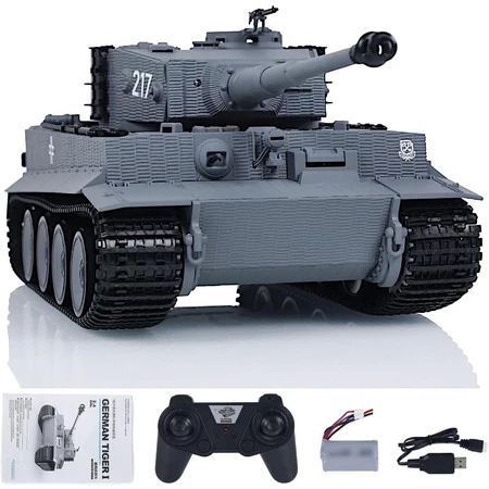 Heng Long Tank RC Panzer VI Tiger I Grey version skala 1:24