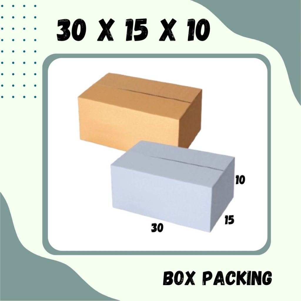 

Box 30x15x10 Kardus A1 Packing Karton Dus Kotak Kemasan kosmetik Souvenir Jamu Sparepart Obat Madu