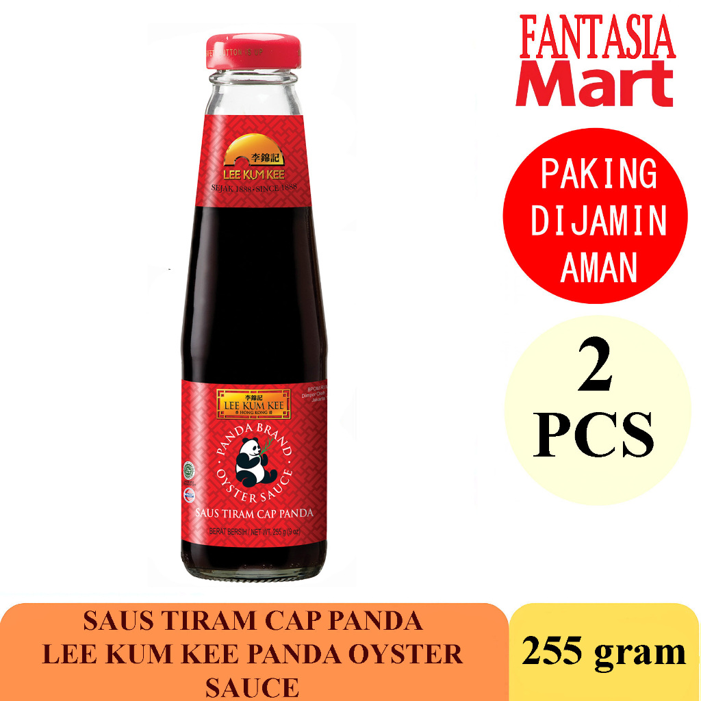 

LEE KUM KEE SAOS TIRAM CAP PANDA OYSTER SAUCE 255 ML PER 2 PCS FANTASIA DENGAN PAKING AMAN