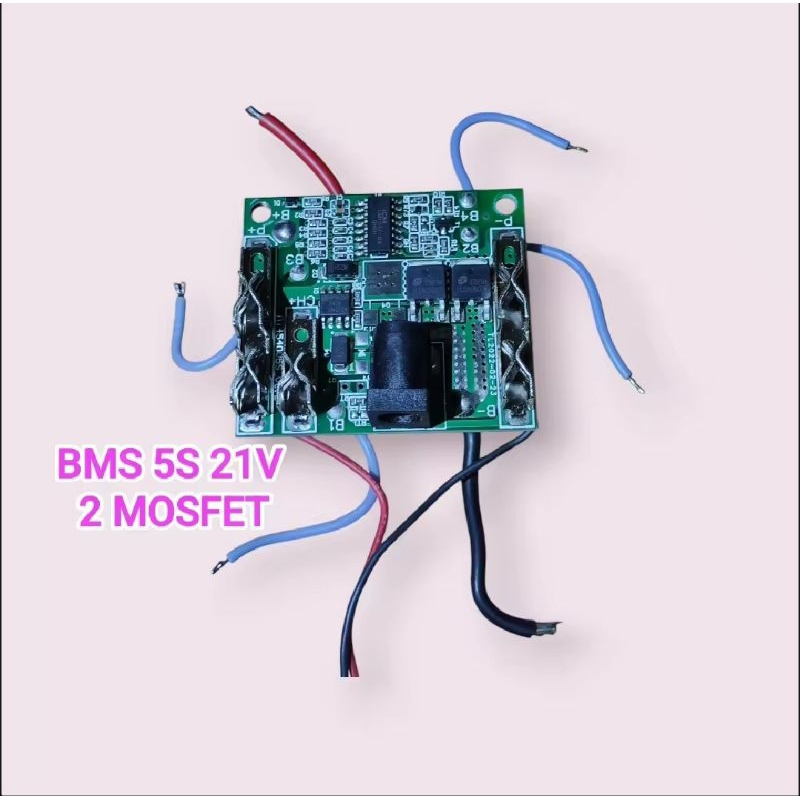 BMS 5S 21V 2 MOSFET PAPAN PELINDUNG BATERAI 2 MOSFET