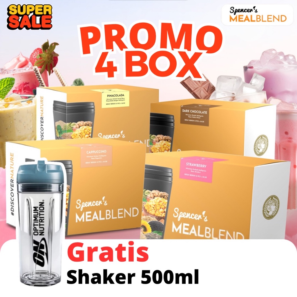 

PROMO!!! Spencer's MEALBLEND isi 4 BOX Bebas Pilih Rasa