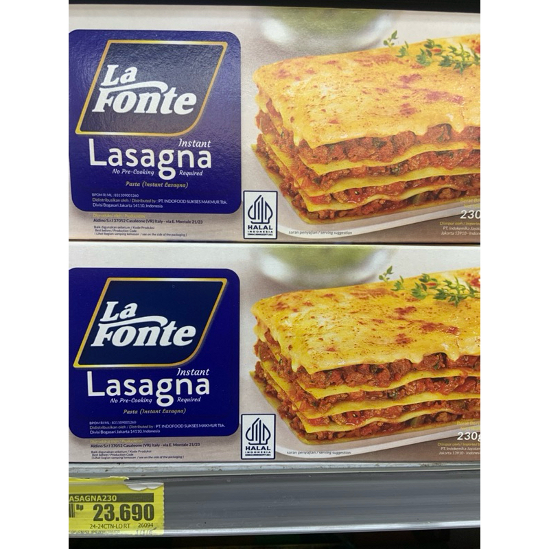

LA Fonte LASAGNA INSTANT 230gr